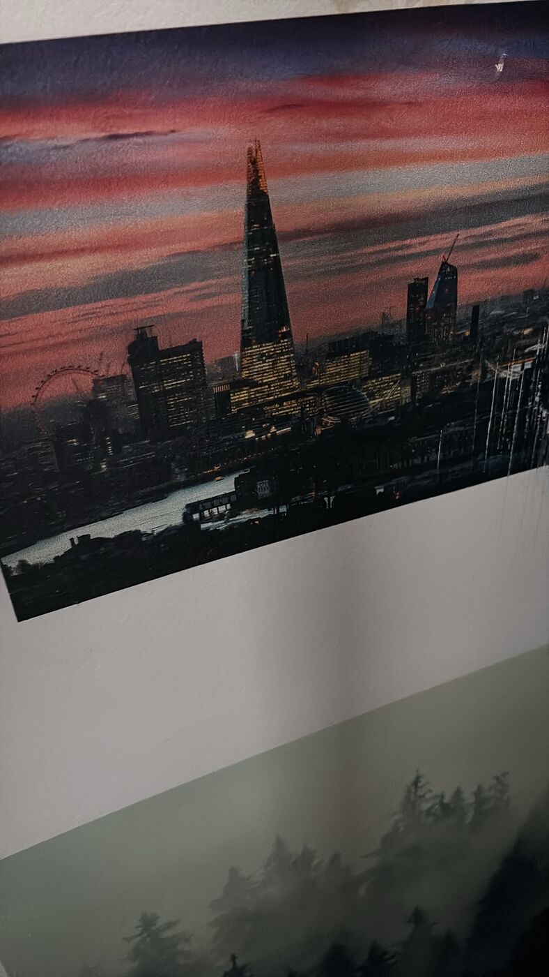 UV direct-to-wall print · London skyline by Artisan Bespoke Walls and Floors, London and Kent